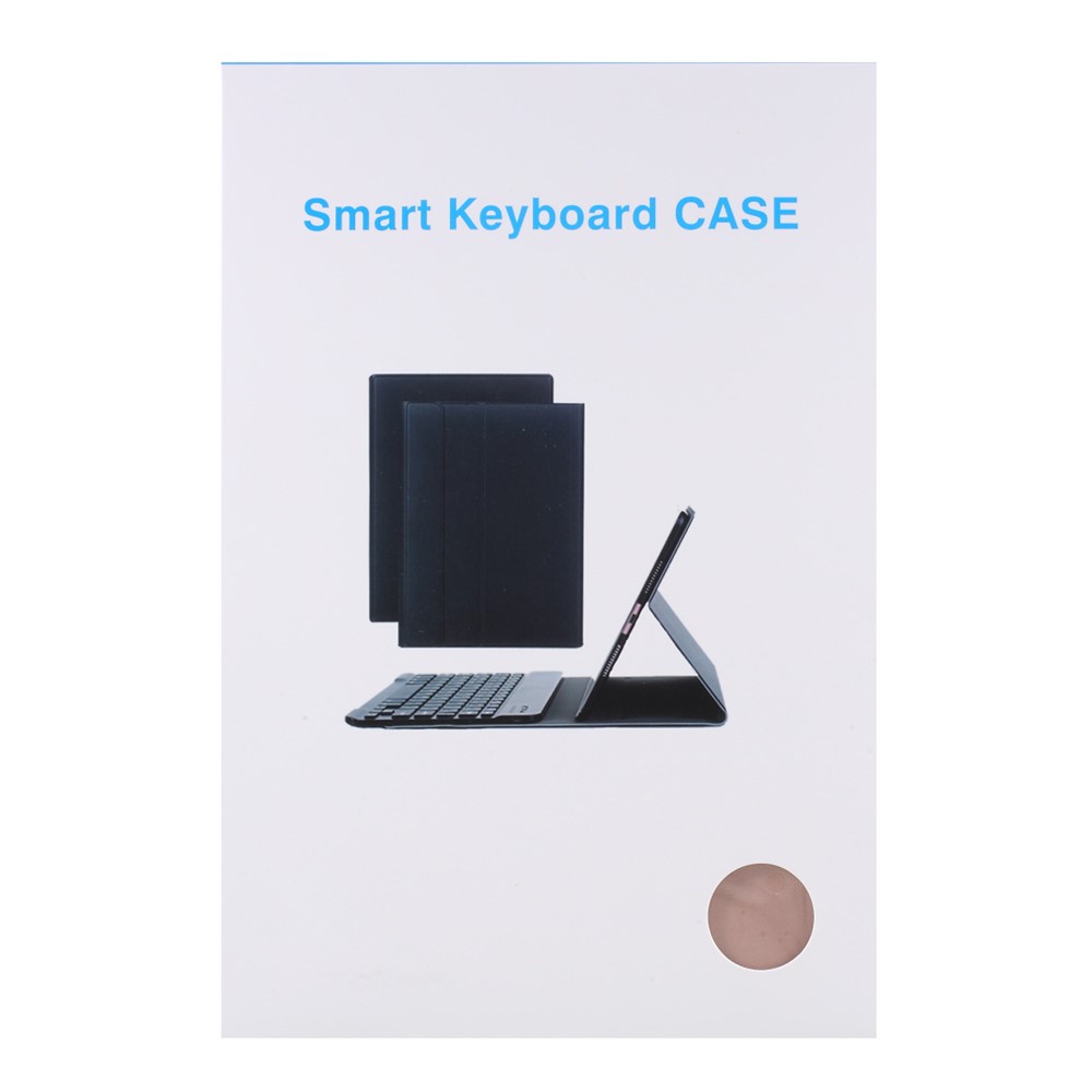 Bluetooth Keyboard Leather Stand Case for Lenovo Tab M10 Plus - Black-14