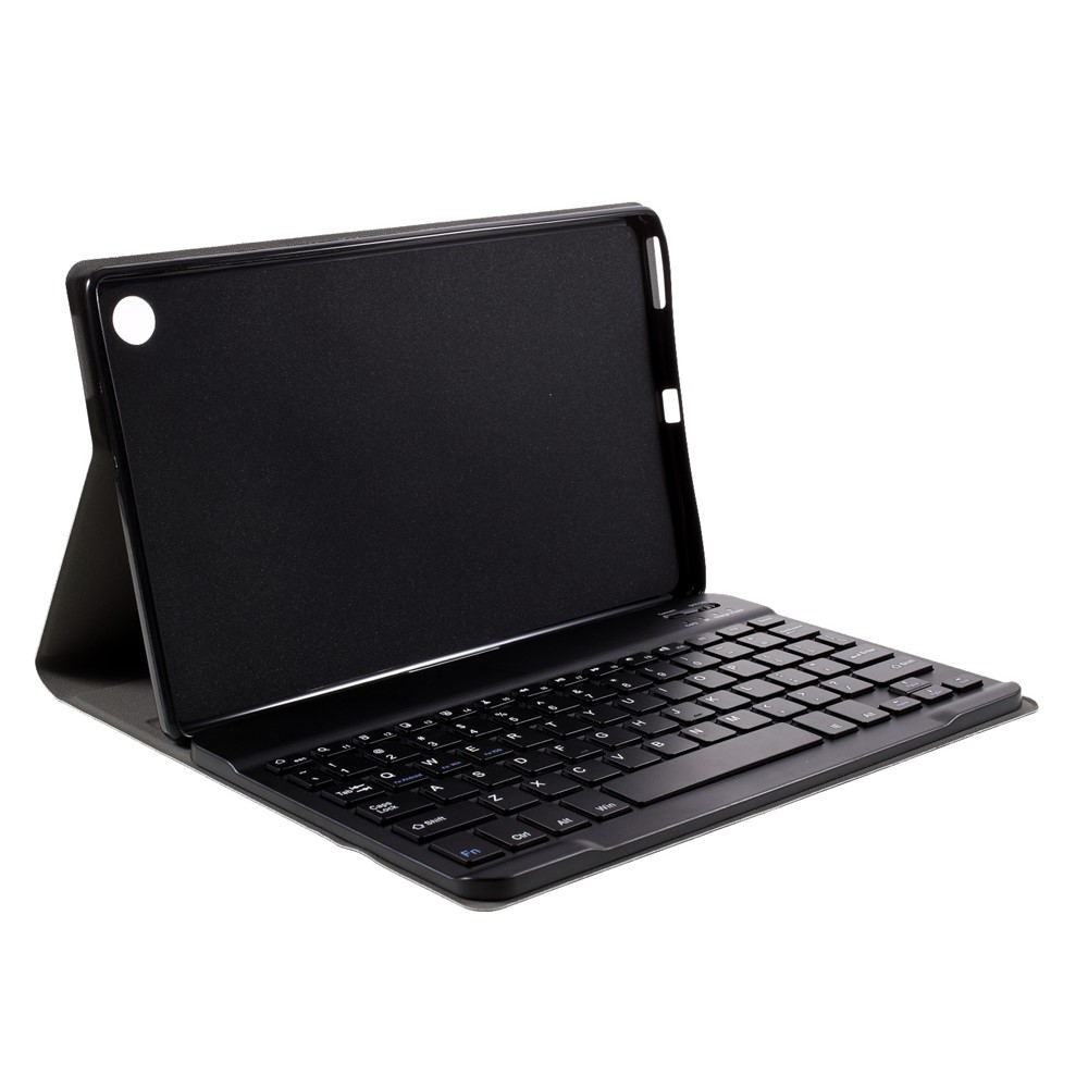 Bluetooth Keyboard Leather Stand Case for Lenovo Tab M10 Plus - Black-7