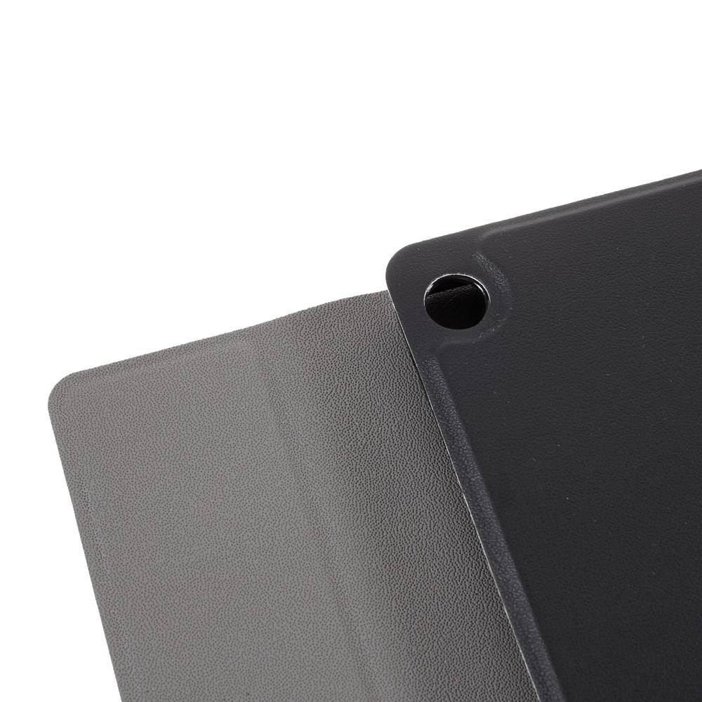 Shell De Couro De Couro Bluetooth Para Lenovo ChromeBook Duet 10.1 - Preto-11