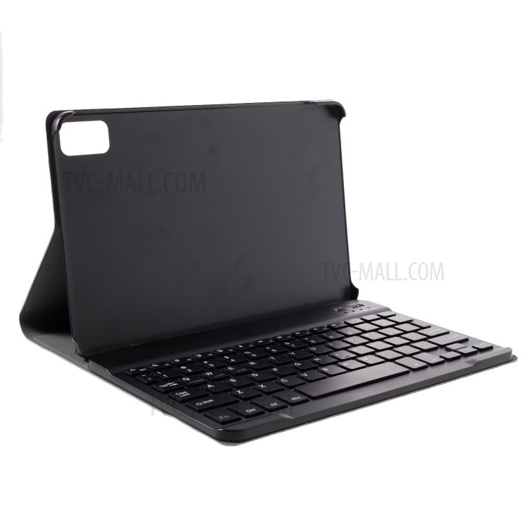 Bluetooth Keyboard Leather Stand Case for Honor V6 - Black-8