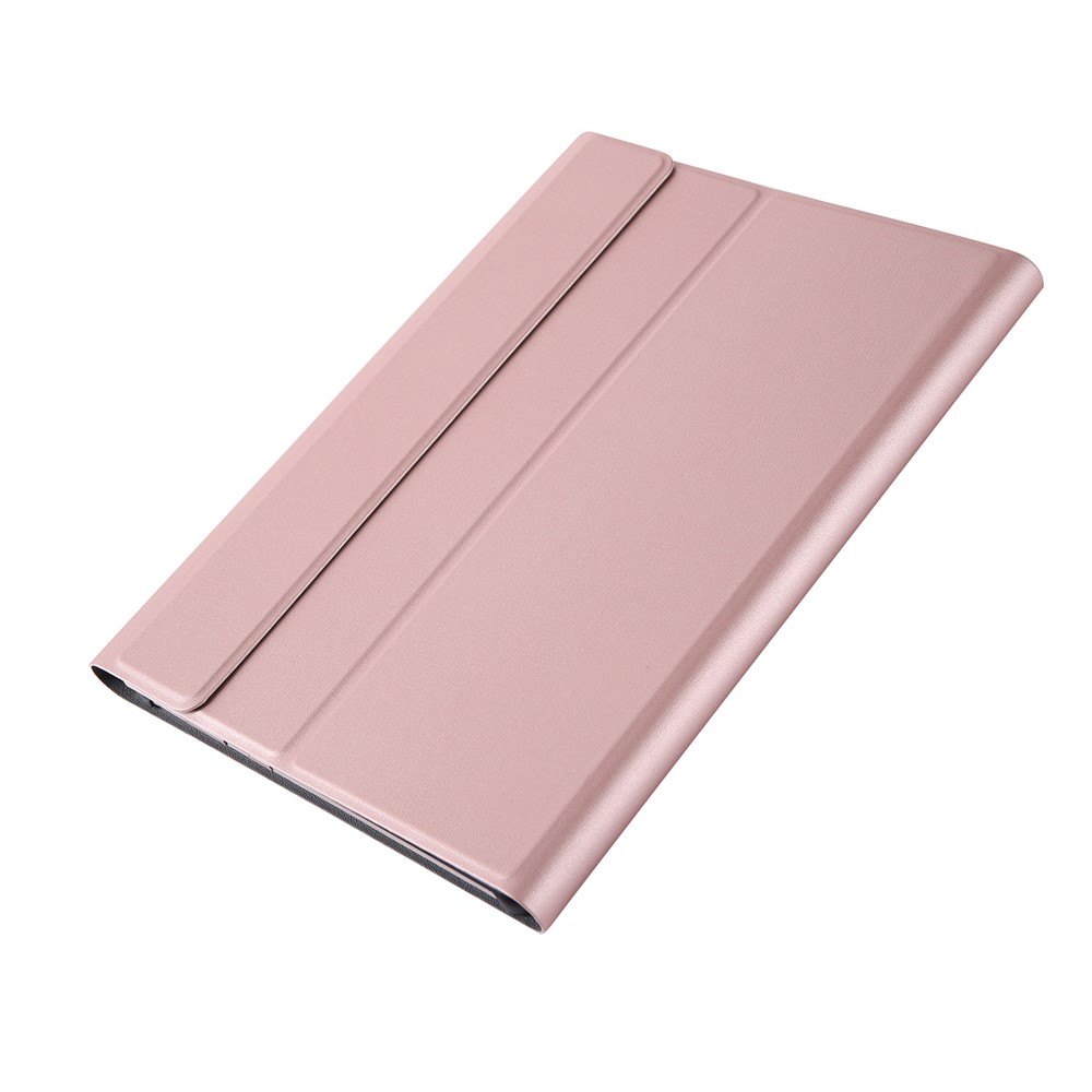 A0T5 Detachable Tablet Bluetooth Keyboard with Leather Case for Huawei Honor Pad 5 10.1/MediaPad T5 10.1 - Rose Gold-7