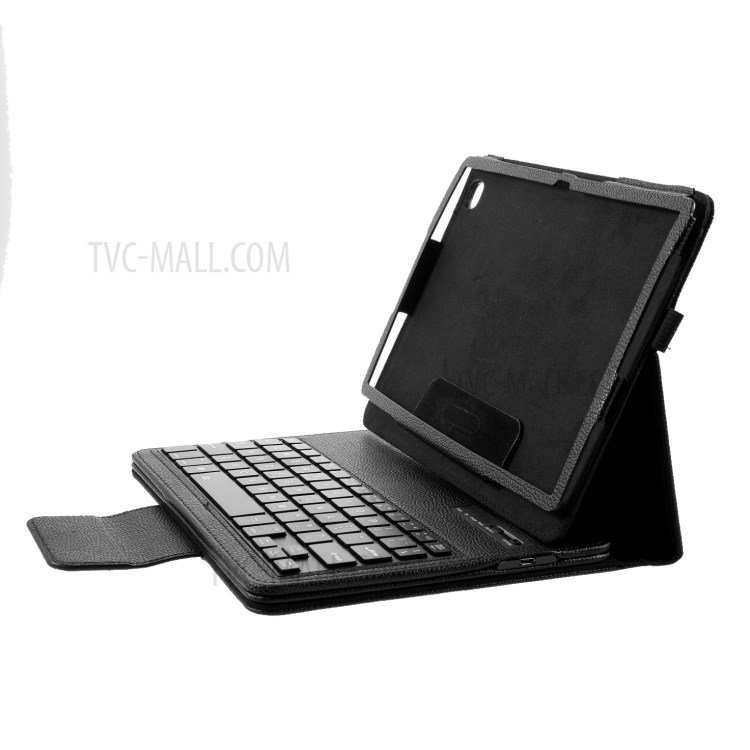 Bluetooth Keyboard Leather Stand Shell for Samsung Galaxy Tab A7 10.4 (2020) T500 T505 - Black-11