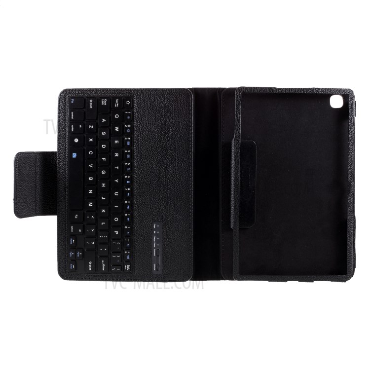 Bluetooth Keyboard Leather Stand Shell for Samsung Galaxy Tab A7 10.4 (2020) T500 T505 - Black-15