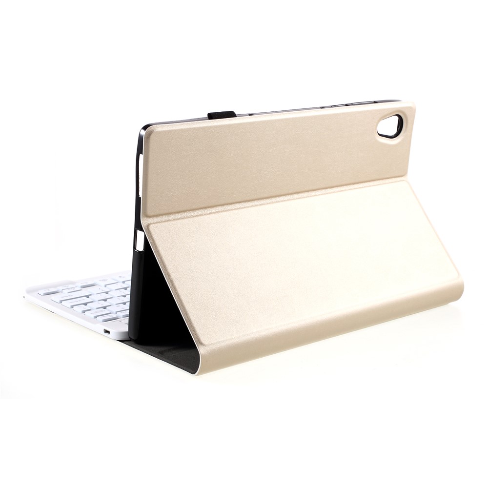 BLUETOOTH BLOETOOTH Coque De Support En Cuir Du Clavier Pour Lenovo Tab M10 HD GEN 2 X306F - Or-10