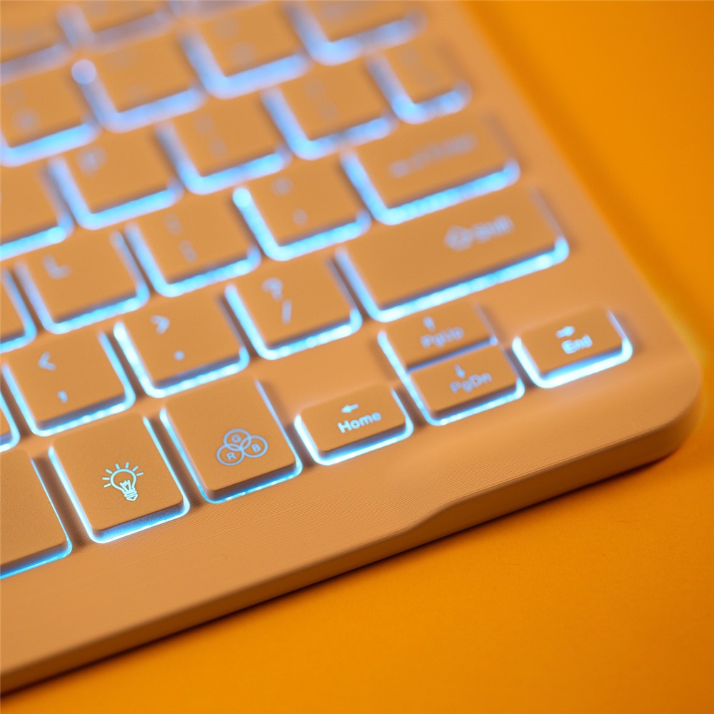 BLUETOOTH BLOETOOTH Coque De Support En Cuir Du Clavier Pour Lenovo Tab M10 HD GEN 2 X306F - Or-18