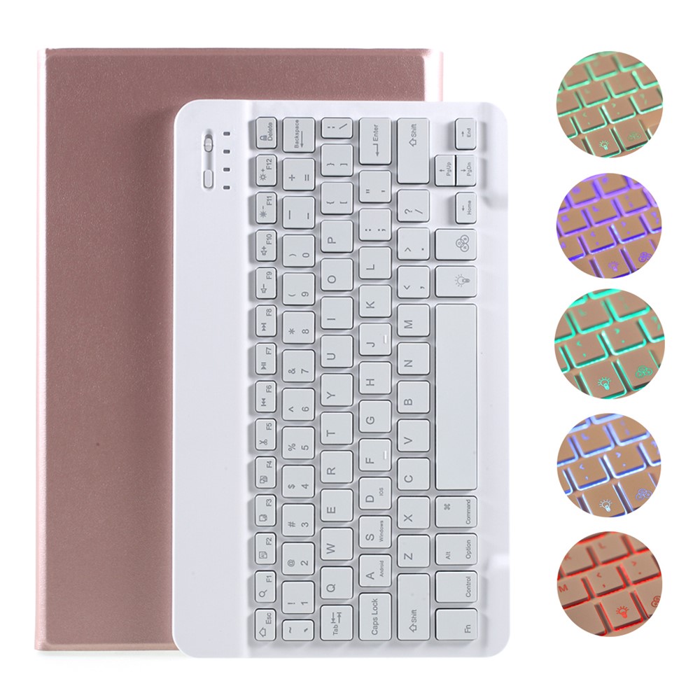 BLUETOOTH BLOETOOTH BLACKER COOT DE SUPPORT DE SUPPORT POUR LENOVO XIAOXIN TAB PAD PRO XJ706F 11 Pouces - Or Rose-1