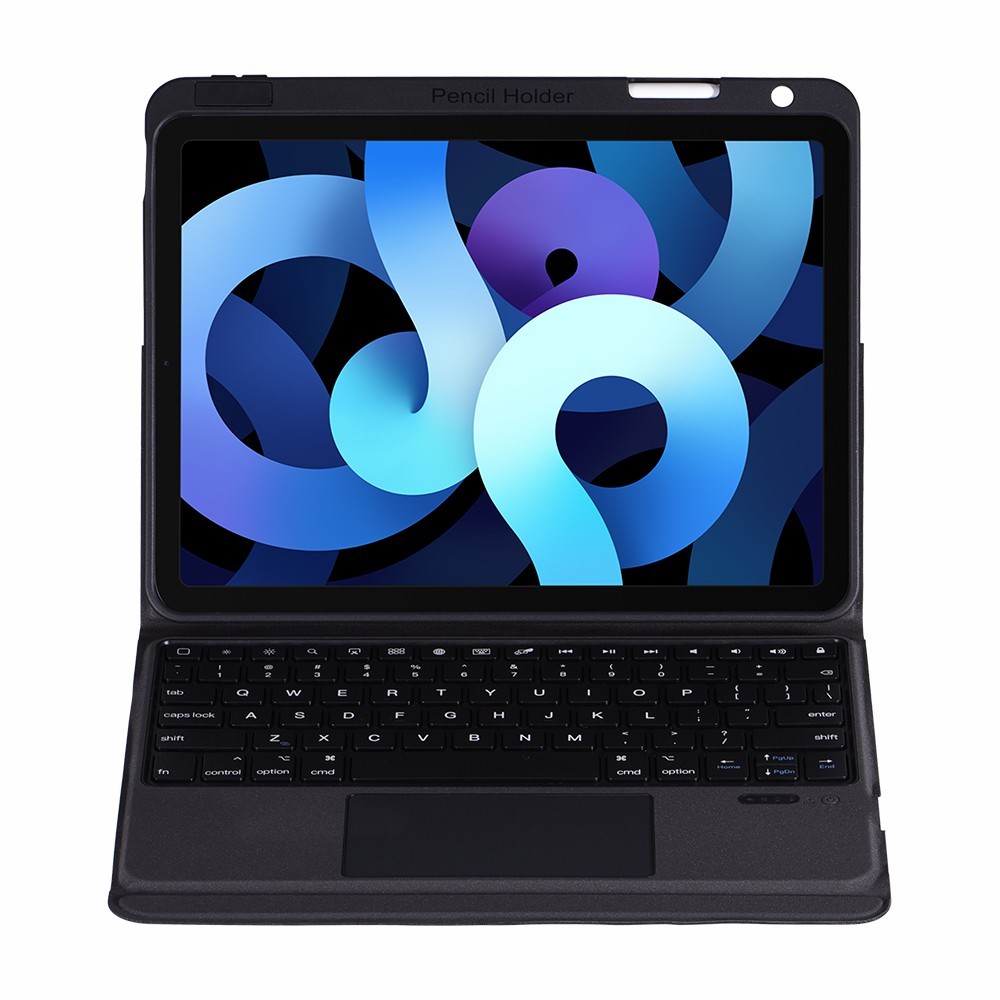 Integrated Bluetooth Keyboard Leather Case for iPad Air (2020)/iPad Pro 11-inch (2020)/(2018) - Black-2