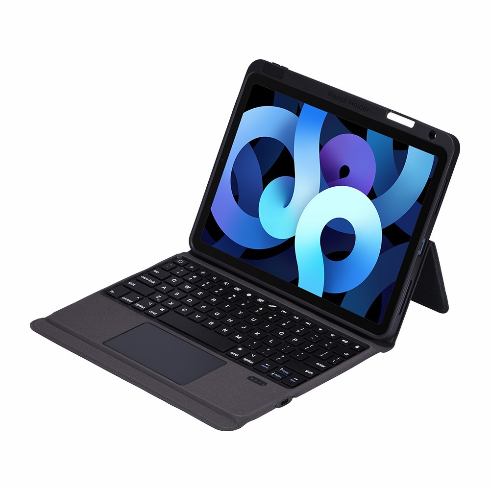 Integrated Bluetooth Keyboard Leather Case for iPad Air (2020)/iPad Pro 11-inch (2020)/(2018) - Black-5