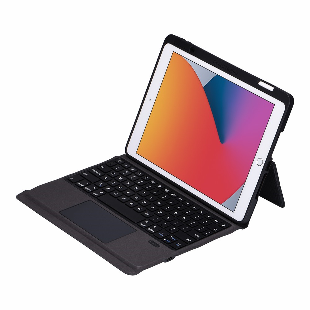 Integrated Bluetooth Keyboard Cover PU Leather Case for iPad 10.2 (2020)/2019)/iPad Air 10.5 inch (2019)-4