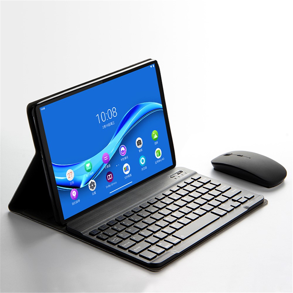 Ajiuyu 2-in-1 Wireless Bluetooth-Tastatur-Lederschale Für Lenovo-Tab M10 Plus-2