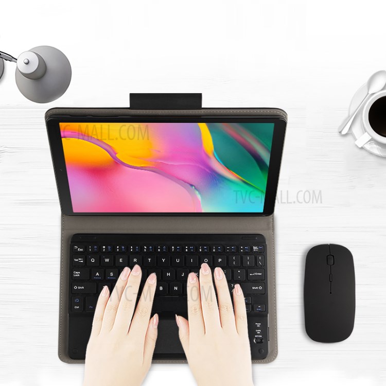 Caso Do Teclado Bluetooth Jiuyu Para Samsung Galaxy Tab A 10.1 (2019) / T510 / T515 - Preto-3
