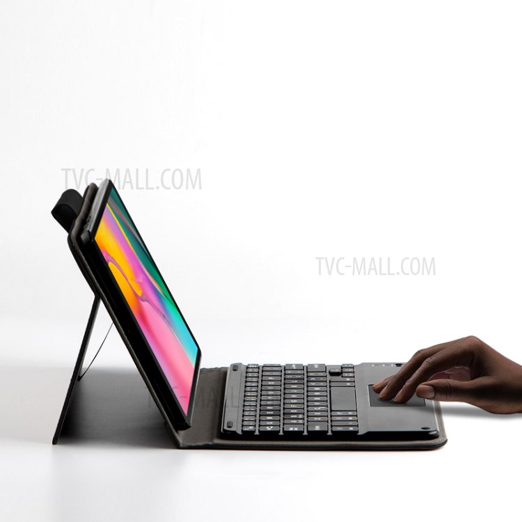 Caso Do Teclado Bluetooth Jiuyu Para Samsung Galaxy Tab A 10.1 (2019) / T510 / T515 - Preto-4