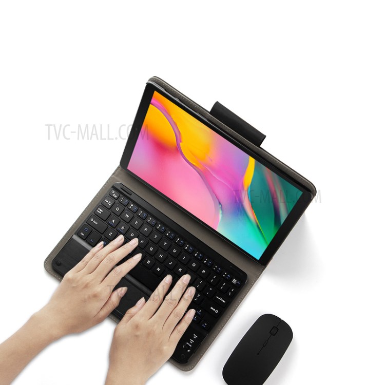 Caso Do Teclado Bluetooth Jiuyu Para Samsung Galaxy Tab A 10.1 (2019) / T510 / T515 - Preto-8