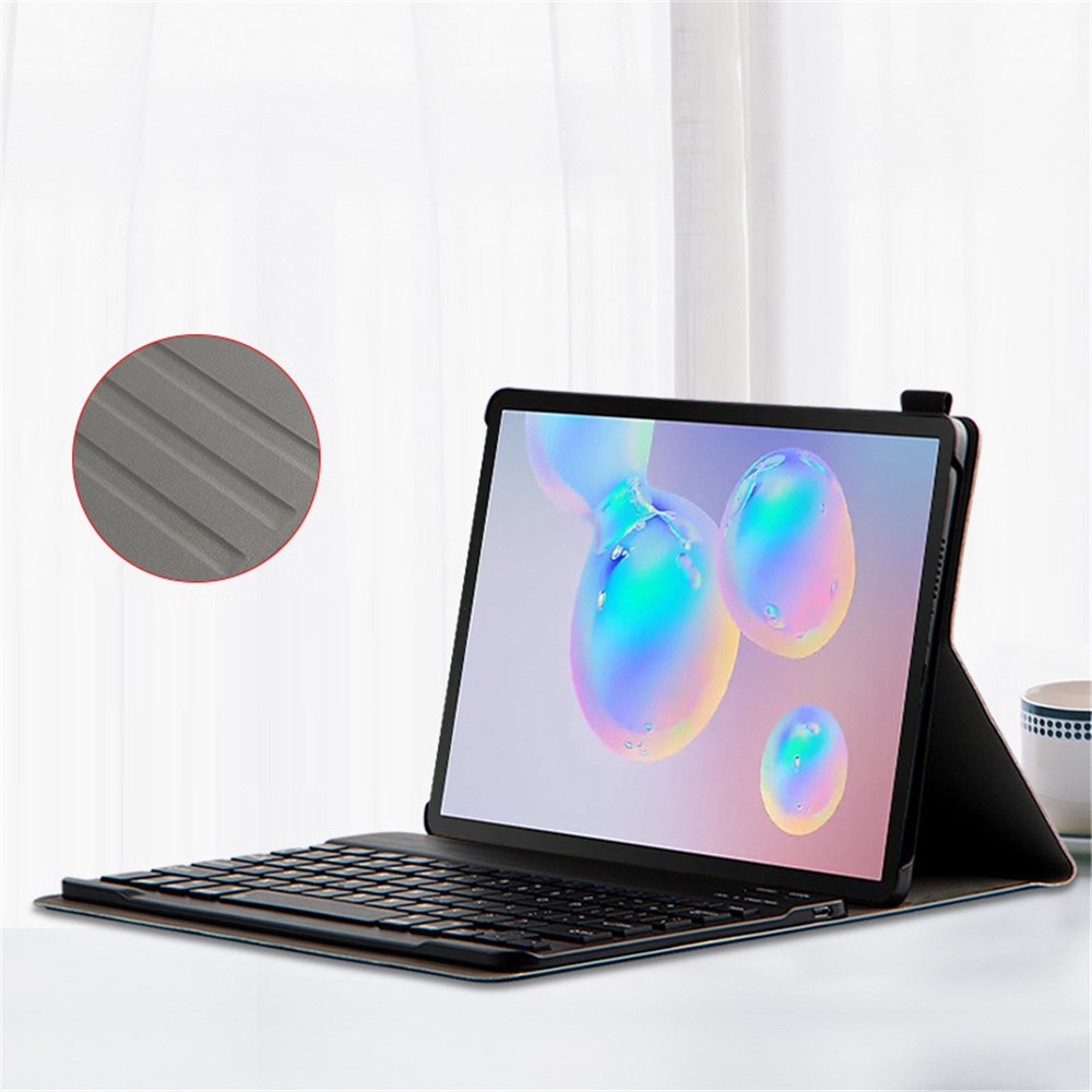 AJIUYU Wireless Bluetooth Keyboard Leather Case for Samsung Galaxy Tab
