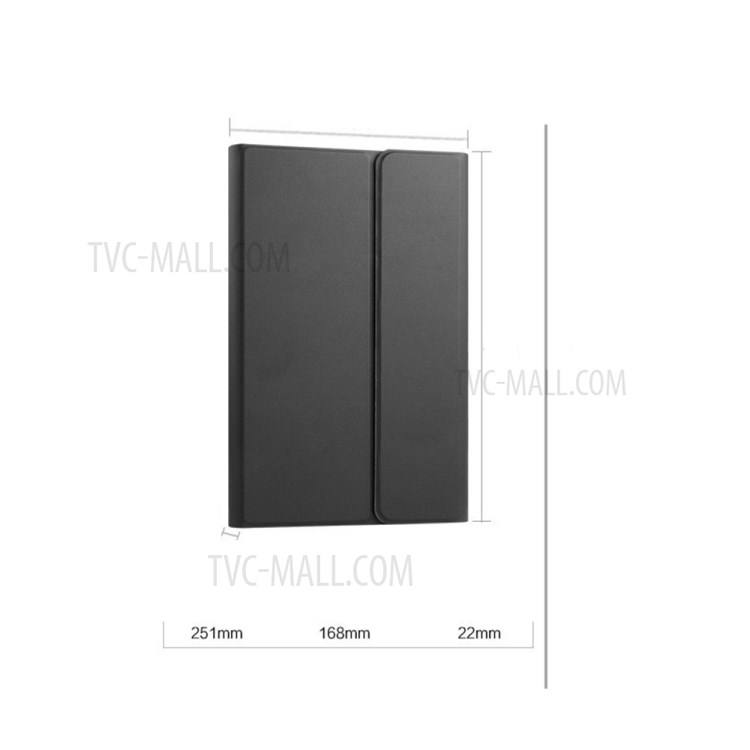 Ajiuyu Bluetooth-Tastatur-Ledertasche-Schutzhülle Mit Stand Für Huawei MatePad 10,4 Zoll (2020) - Schwarz-7