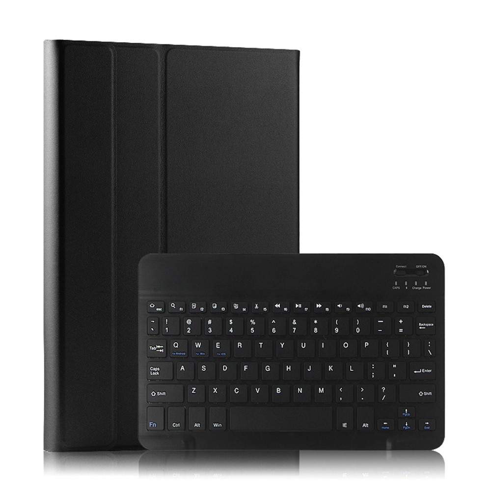 JIUYU Беспроводная Bluetooth-клавиатура С Кожаной Оболочкой Для Подставки Для IPad Air (2013) / Air 2 / 9,7-дюймовый (2017) /9.7-inch (2018) - Чернить-1