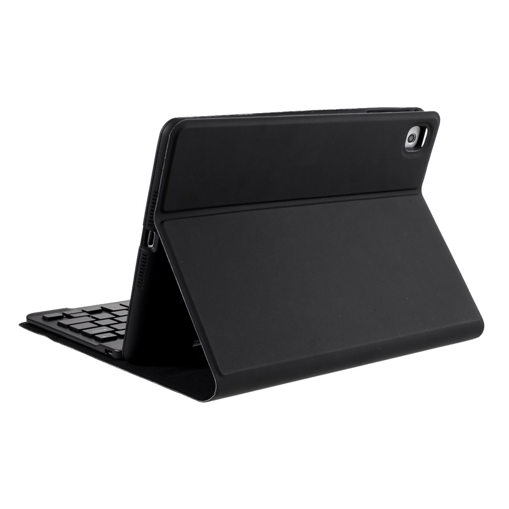 Skin Texture Leather Case+Bluetooth Keyboard with Backlit for iPad Mini 2/iPad Mini/iPad Mini 4/iPad Mini (2019) 7.9 inch - Black-12