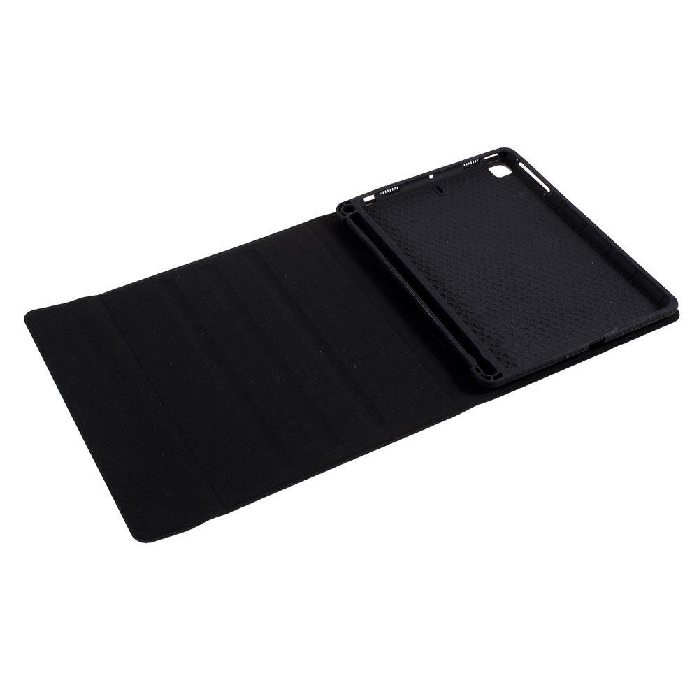 Skin Texture Leather Case+Bluetooth Keyboard with Backlit for iPad Mini 2/iPad Mini/iPad Mini 4/iPad Mini (2019) 7.9 inch - Black-9