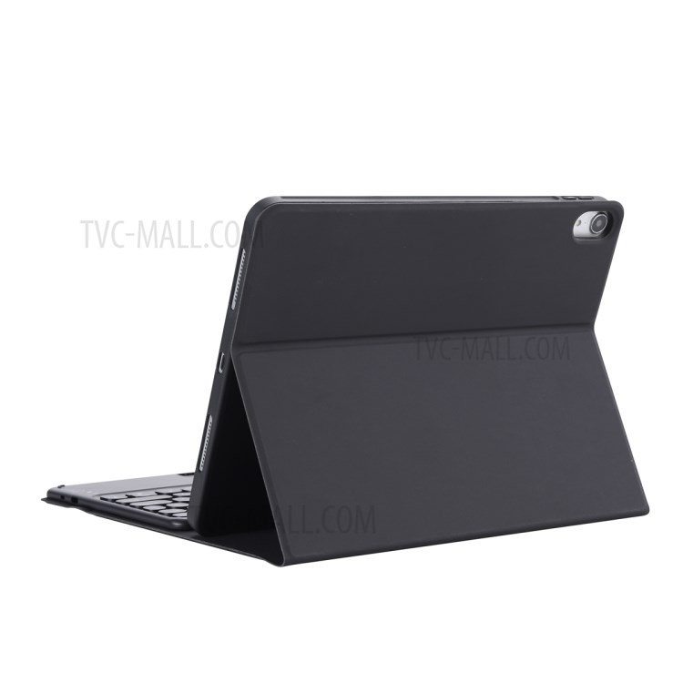 YT098B-A Skin Texture Leather Stand Case Bluetooth Touchpad Keyboard with Built-in Pen Slot for iPad Air (2020)/iPad Pro 11-inch (2018) - Black-4