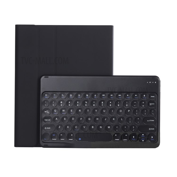 YT098B Smart Bluetooth Keyboard Skin Texture Leather Stand Case with Pen Slot for iPad Air (2020)/iPad Pro 11-inch (2018) - Black-1