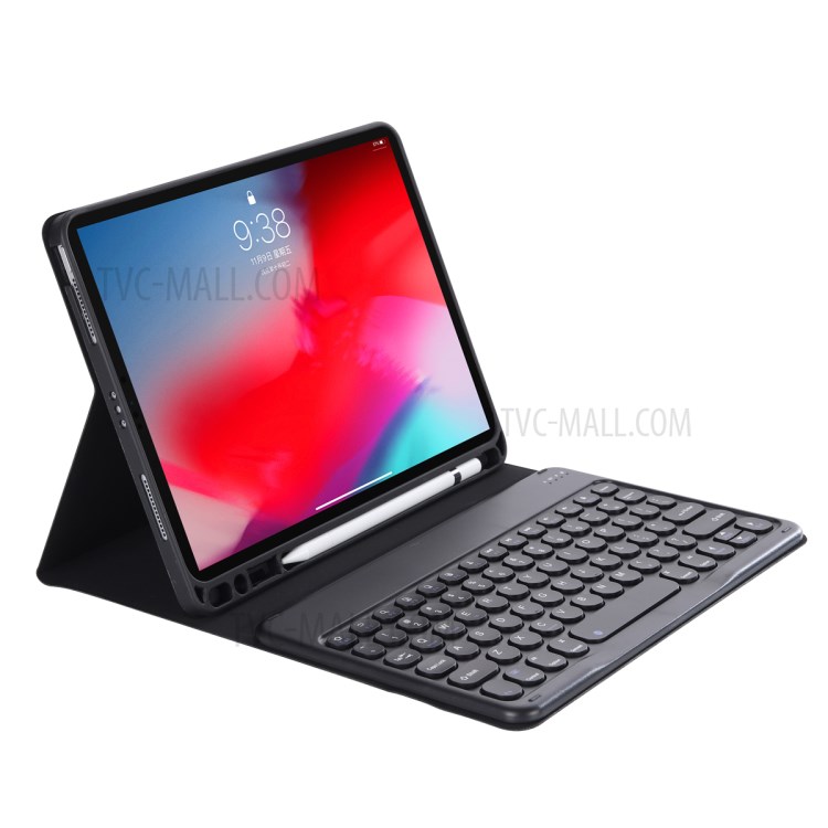 YT098B 2-in-1 Skin Texture Leather Case + Bluetooth Keyboard with Pen Slot for iPad Air (2020)/iPad Pro 11-inch (2018) - Black-3