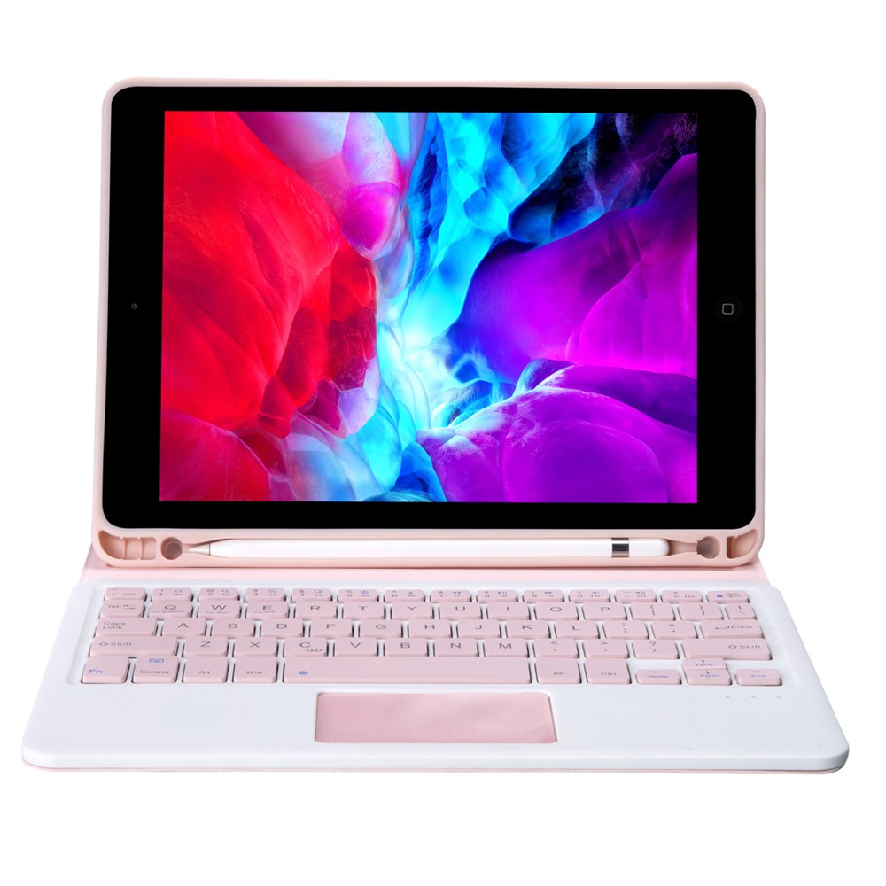 T11B-A Candy Color Coat Stand Case Avec Clavier Bluetooth TouchPad Slot Stylo Intégré Pour IPad Pro 11 Pouce (2021) - Rose-2