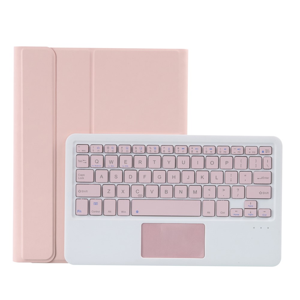 T11B-A Candy Color Coat Stand Case Avec Clavier Bluetooth TouchPad Slot Stylo Intégré Pour IPad Pro 11 Pouce (2021) - Rose-4