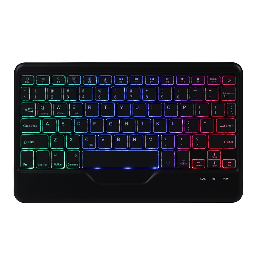 B011S Bluetooth Keyboard Leather Tablet Stand Case Protector with Backlight for iPad Pro 11-inch (2021/2020/2018)/iPad Air (2020) - Black-6