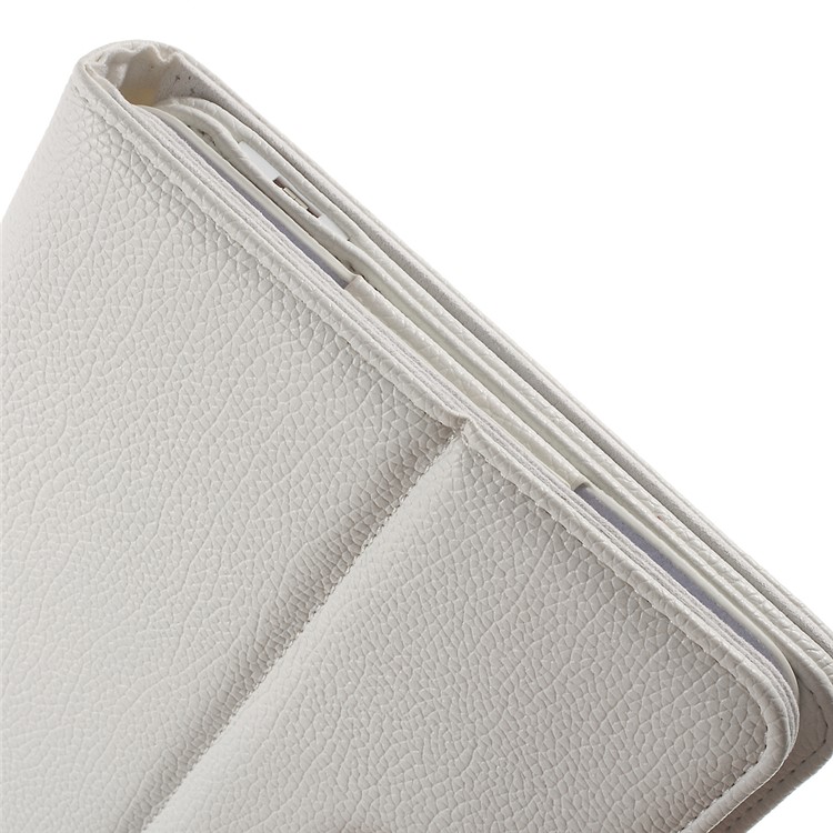 Bluetooth Keyboard Litchi Leather Shell for Samsung Galaxy Tab A 10.1 (2016) - White-15