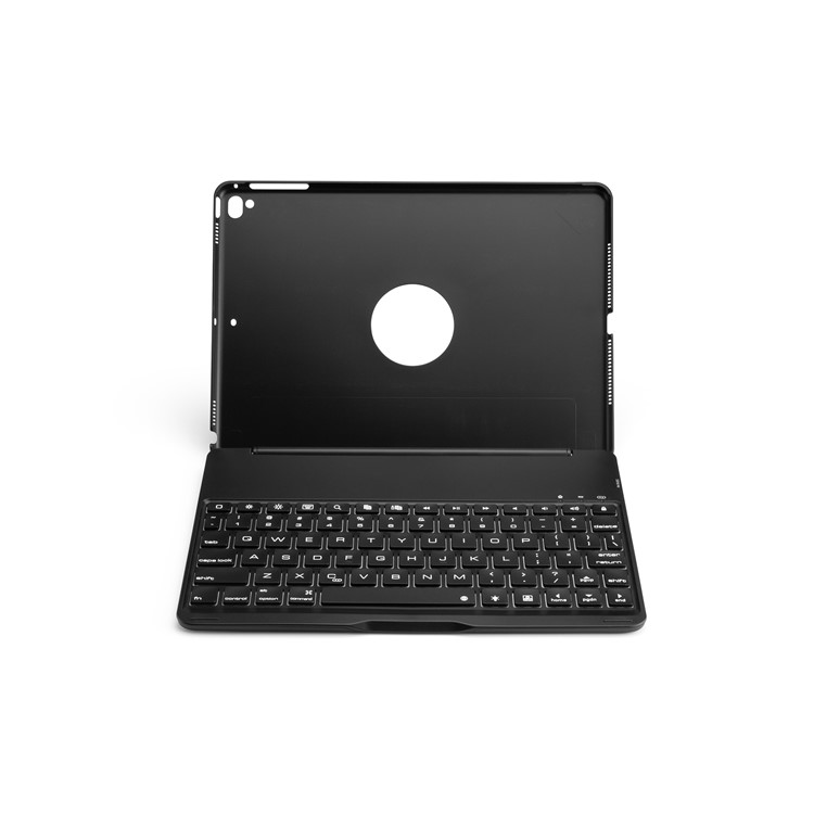 F8SPro Aluminum Alloy Bluetooth Keyboard Protection Case for iPad Pro 9.7/Air 2 - Black-3