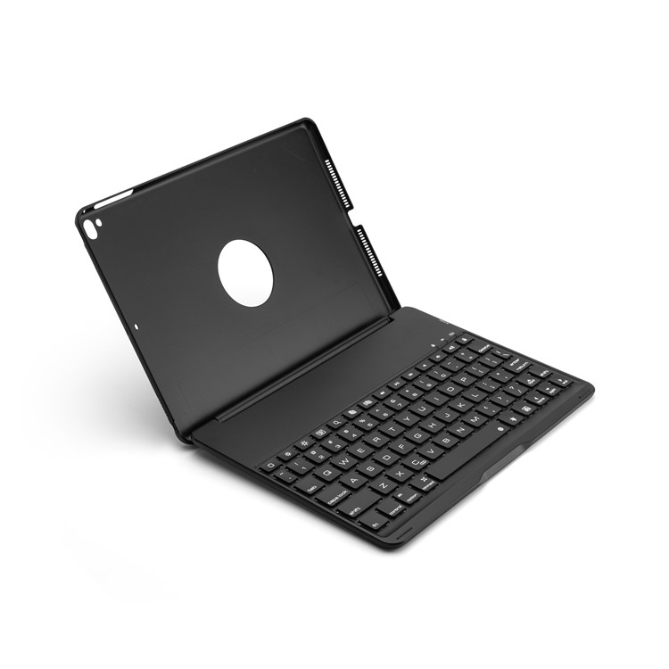 F8SPro Aluminum Alloy Bluetooth Keyboard Protection Case for iPad Pro 9.7/Air 2 - Black-4