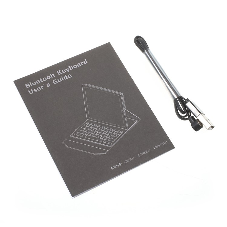 Detachable Bluetooth Wireless Keyboard Origami Foldable Stand Leather Cover for 9.7-10.1 inch Tablet-23