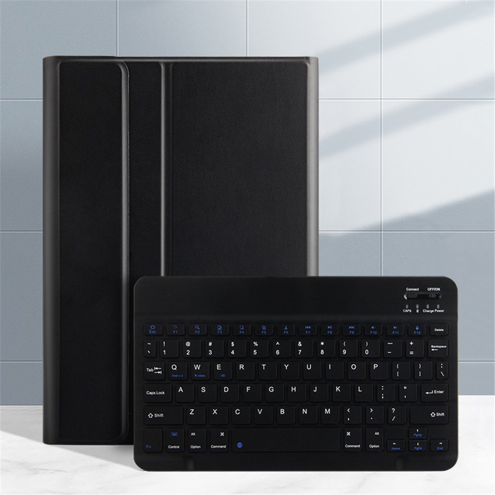 AJIUYU Bluetooth Keyboard + Anti-Scratch Leather Protective Cover Case for Lenovo Tab M10 HD Gen 2 TB-X306X/F-7