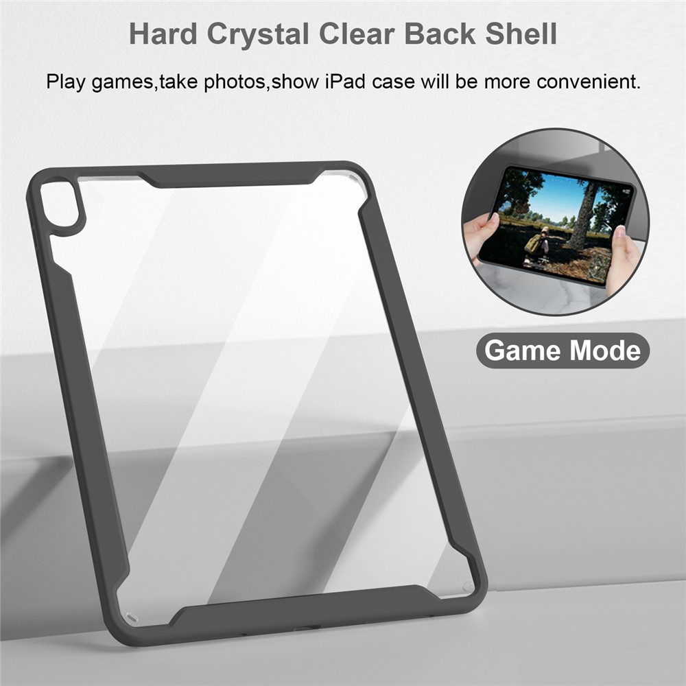 Detachable TPU Tablet Stand Case Shock Resistant Magnetic Detachable Bluetooth Keyboard Protective Cover with Backlit for iPad mini (2021) - Black-4