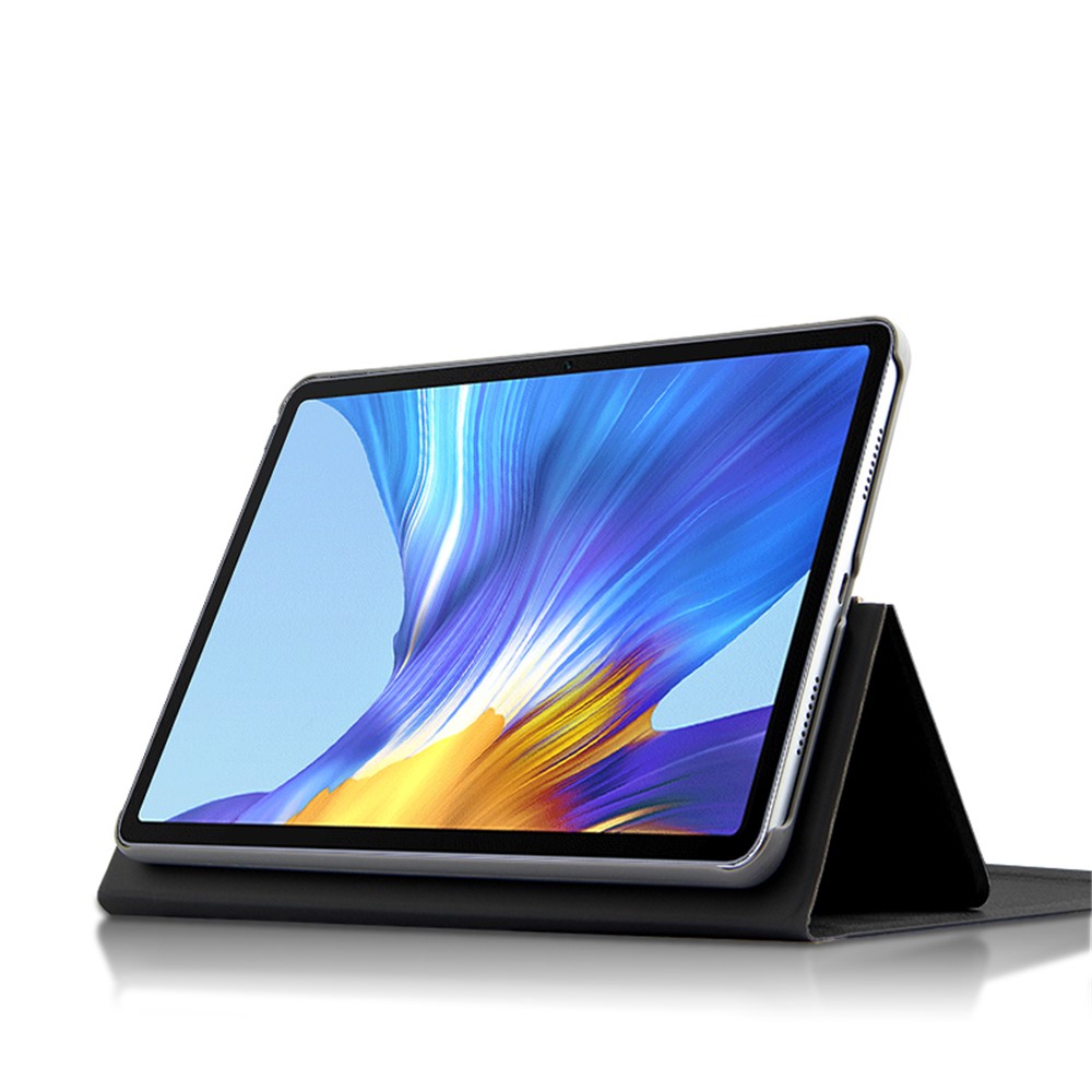 JIUYU Slim Light 2-in-1 Detachable Touchpad Bluetooth Keyboard + Anti-drop Leather Cover Case with Tri-fold Stand for Honor V6-4