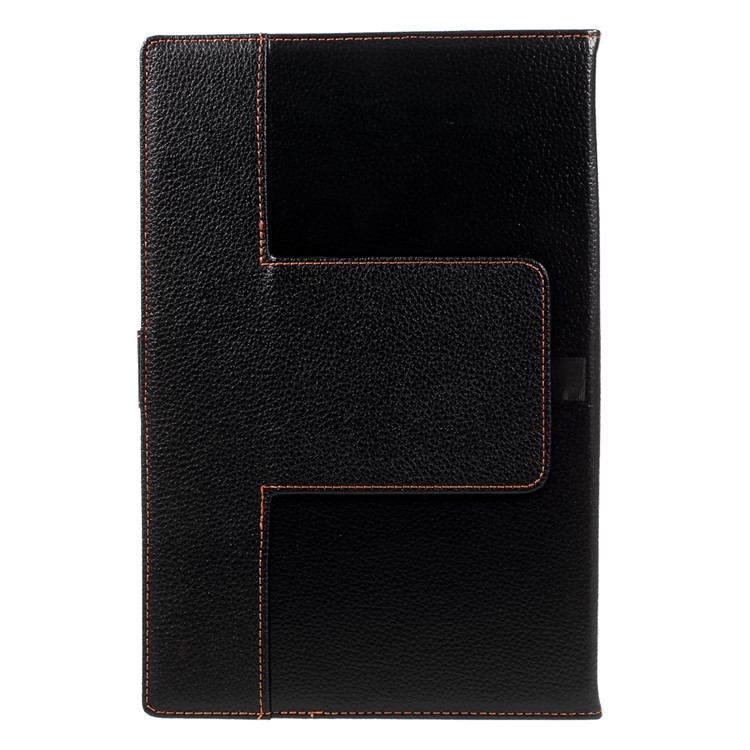 TH10-A Detachable Bluetooth Wireless Touchpad Keyboard Stand Leather Cover for 9-10.1 inch Tablet - Black-3