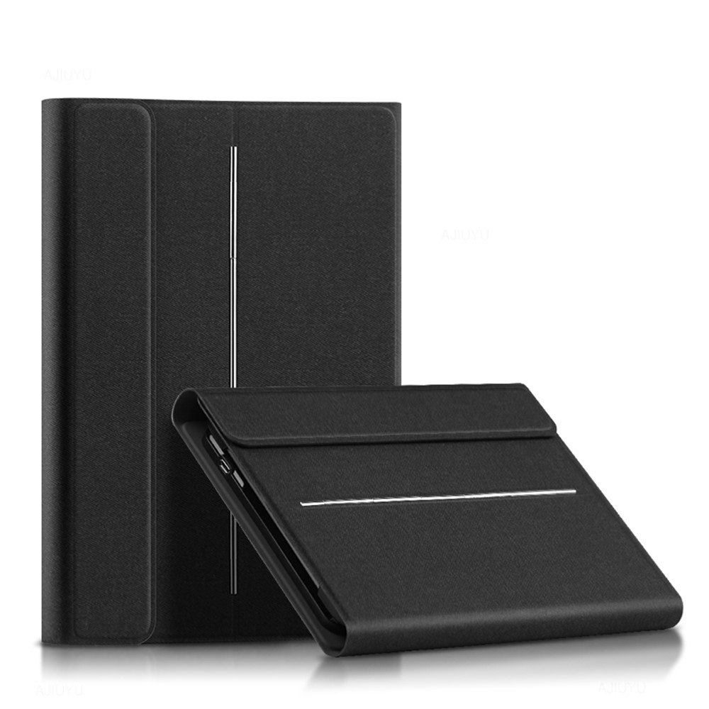 JIUYU Detachable Touchpad Bluetooth Magnetic Absorption Keyboard + Multi-angle Stand Slim Leather Cover Case for Apple iPad mini 4/mini (2019) 7.9 inch - Black-9