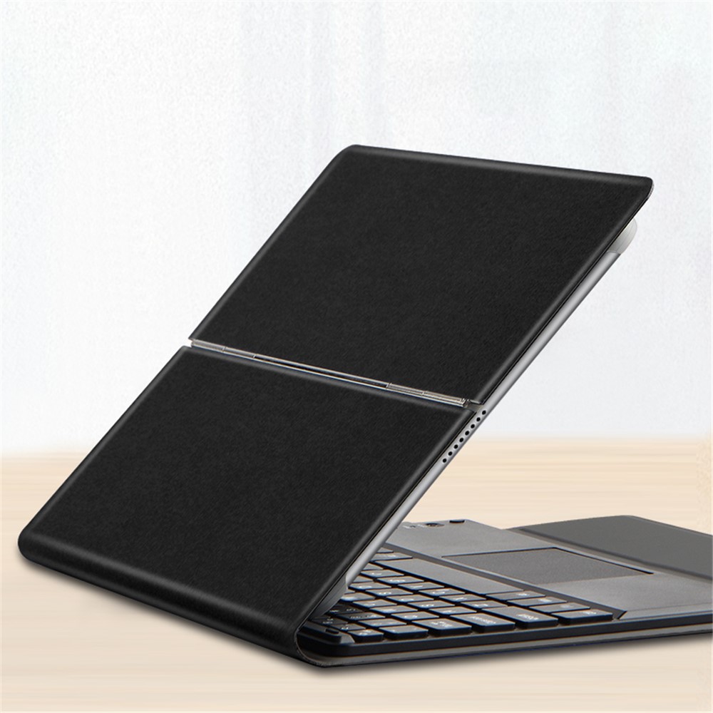 JIUYU Detachable 2-in-1 Bluetooth Touchpad Keyboard + Multi-angle Stand Thin Leather Case Protector for Asus 10 Pro 10.1-inch-5