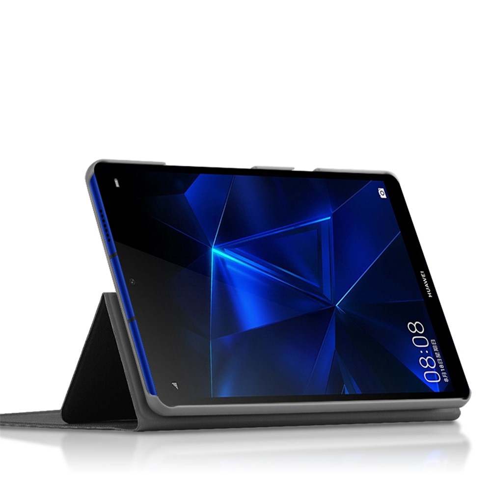 JIUYU Detachable Touchpad Bluetooth Keyboard + Slim Light Shockproof Leather Cover Case with Tri-fold Stand for Huawei MediaPad M6 Turbo 8.4-inch-4