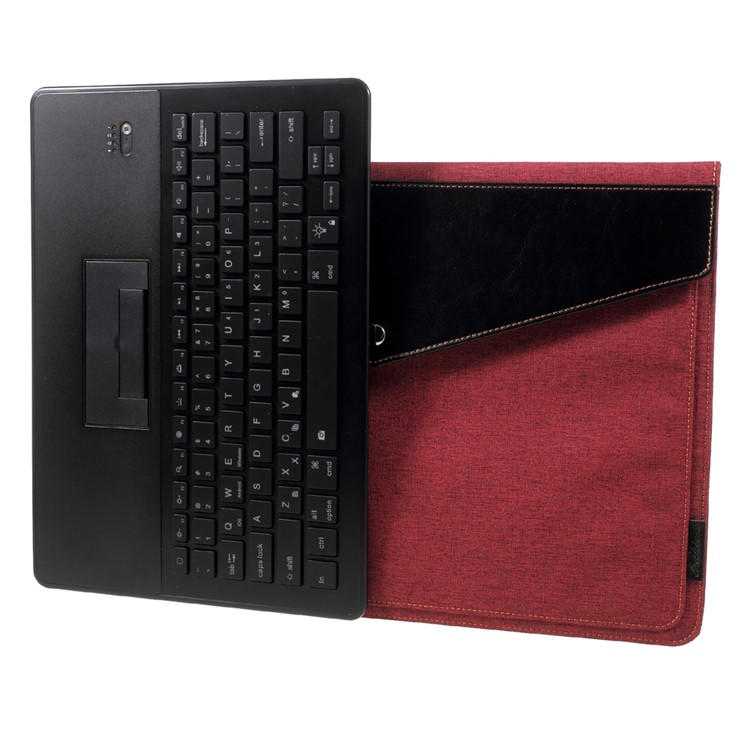 2088 Bluetooth 3.0 Keyboard + Tablet PC Pouch Case Kit with LED Indicator - Black / Red-11