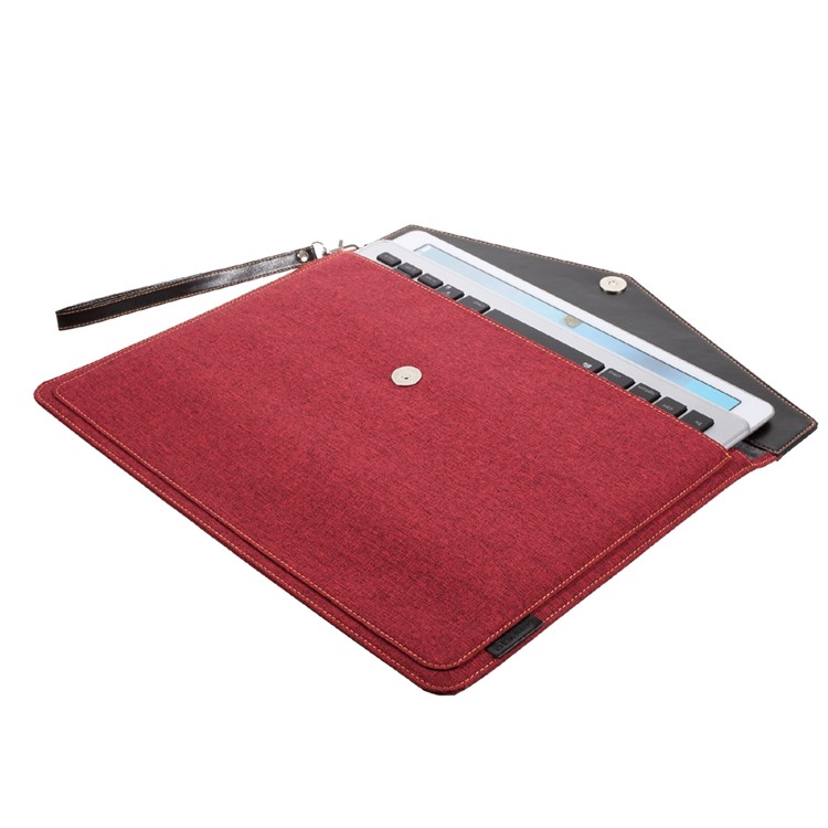 2088 Bluetooth 3.0 Keyboard + Tablet PC Pouch Case Kit with LED Indicator - Black / Red-15