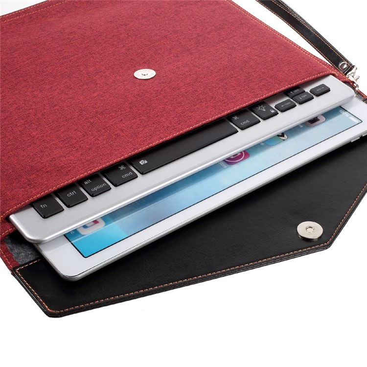 2088 Bluetooth 3.0 Keyboard + Tablet PC Pouch Case Kit with LED Indicator - Black / Red-20
