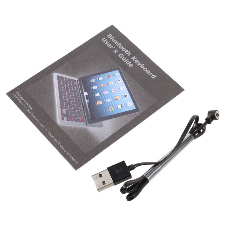 2088 Bluetooth 3.0 Keyboard + Tablet PC Pouch Case Kit with LED Indicator - Black / Red-22