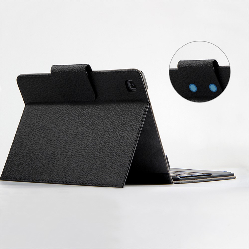 JIUYU Genuine Leather Tablet Stand Protective Cover Case + Wireless Bluetooth Keyboard with Touchpad for Samsung Galaxy Tab A7 Lite 8.7-inch-7