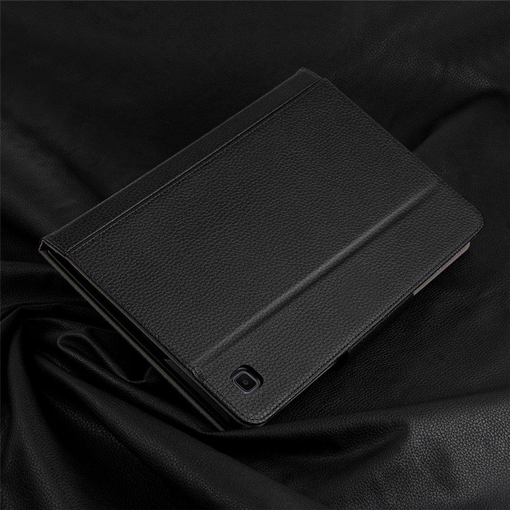 JIUYU Genuine Leather Tablet Stand Protective Cover Case + Wireless Bluetooth Keyboard with Touchpad for Samsung Galaxy Tab A7 Lite 8.7-inch-8