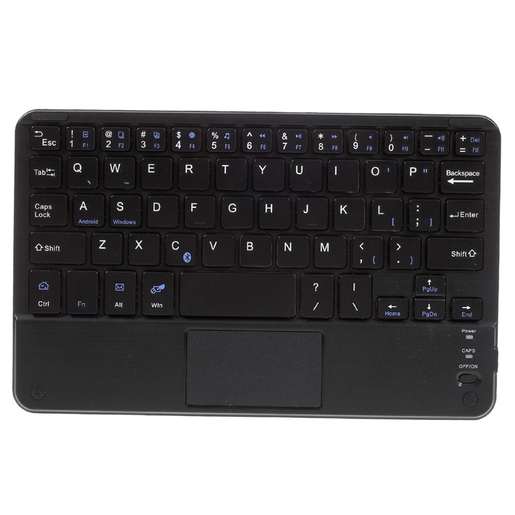 Touchpad Bluetooth Keyboard Leather Stand Case for 7-8 inch Tablet PC - Black-13