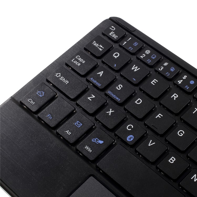 Touchpad Bluetooth Keyboard Leather Stand Case for 7-8 inch Tablet PC - Black-16