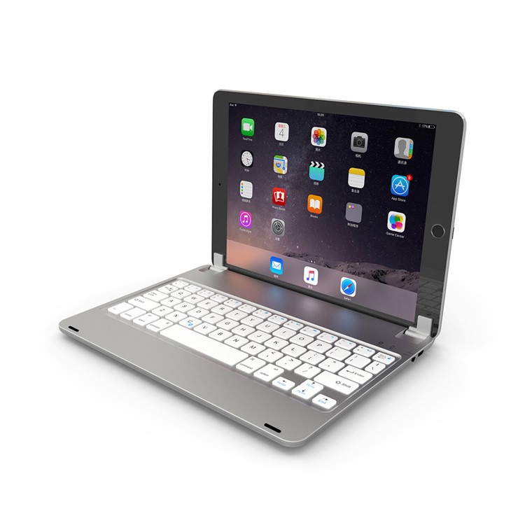 F17 Socket Type Bluetooth Keyboard for iPad Pro 9.7 inch / iPad Air 2 - Silver-2