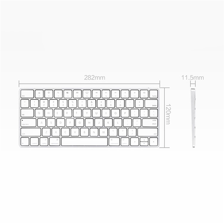MOTOSPEED BK200 Ultra Thin Bluetooth 3.0 Keyboard for Windows/Android/iOS - White-7
