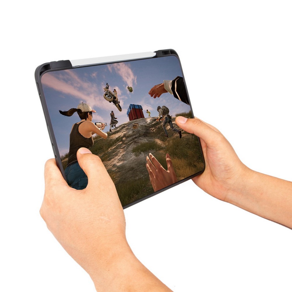 T129 For iPad Pro 12.9-inch (2021)/(2020)/(2018) Detachable Magnetic Adsorption Acrylic Tablet Case Integrated Leather Cover Bluetooth Keyboard-5